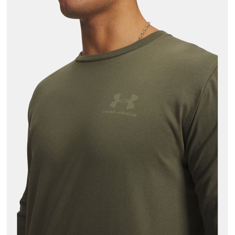 Pánske tričko s dlhým rukávom UNDER ARMOUR UA SPORTSTYLE LEFT CHEST LS-GRN 4