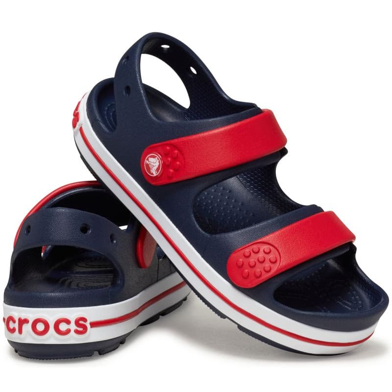Chlapčenské sandále CROCS Crocband Cruiser Sandal K navy varsity red 5