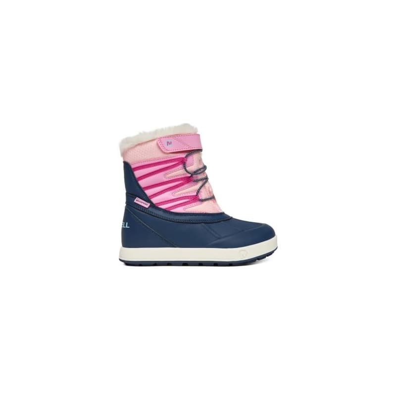 Dievčenské vysoké zimné topánky MERRELL Snow Bank 5.0 WTRPF K navy pink