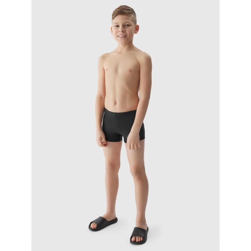 Chlapčenské plavky 4F JUNIOR SWIMMING TRUNKS-4FJWSS24USWTM022-20S-DEEP BLACK 4