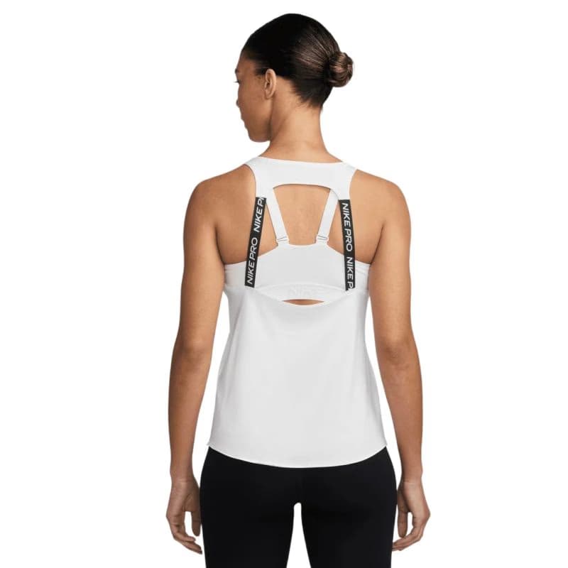 Dámske tréningové tielko NIKE PRO W NP DF TANK ELASTIKA WHITE BLACK 3