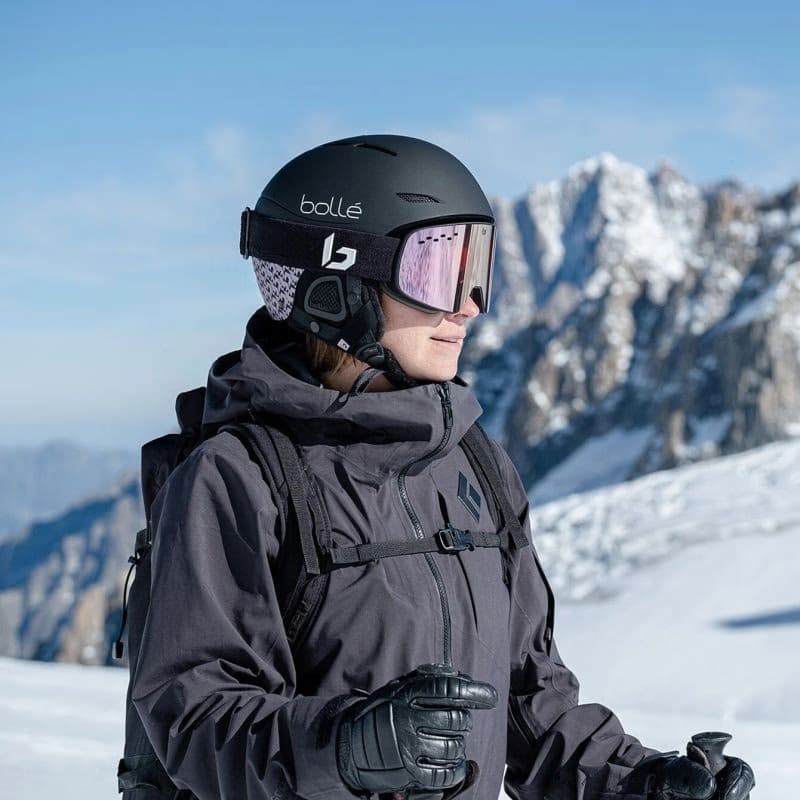 Lyžiarske okuliare BOLLE NEVADA Black Matte - Volt Pink Cat 2 6