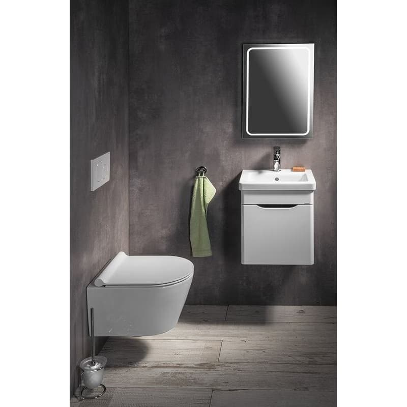 SAPHO - ELLA umývadlová skrinka 37,5x43x34cm, 1x dvierka,ľavá, biela EL040-3030 2