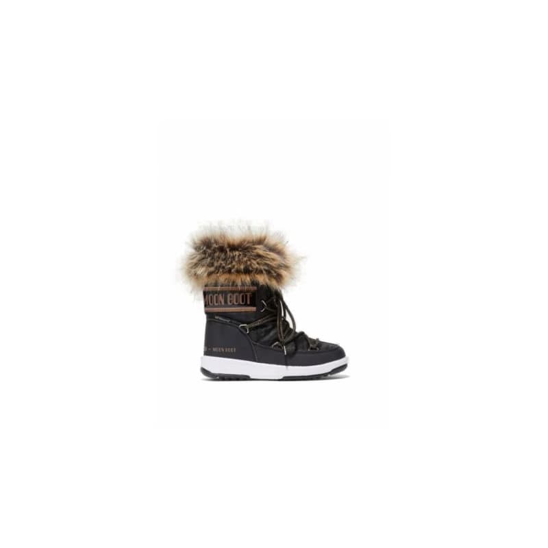 Detské členkové zimné topánky MOON BOOT MONACO LOW, 002 black copper 1