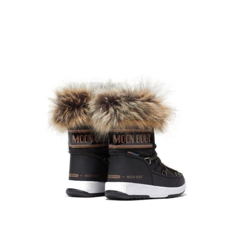 Detské členkové zimné topánky MOON BOOT MONACO LOW, 002 black copper 2