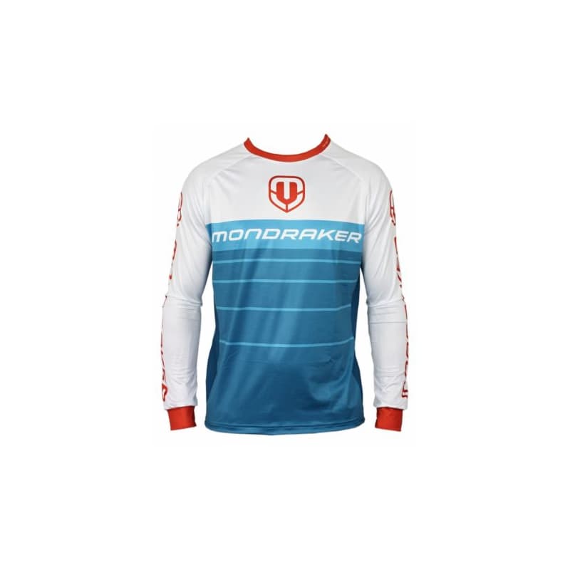 Pánsky cyklistický dres s dlhým rukávom MONDRAKER Enduro Trail Jersey long, petrol white red 1