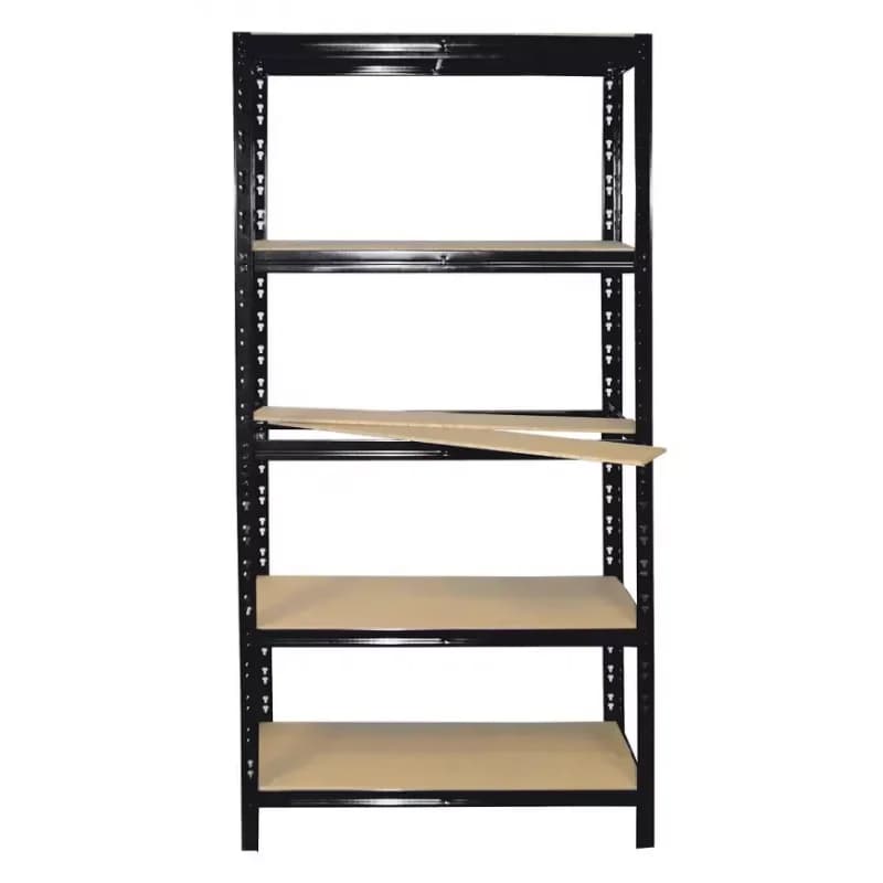 Kovový Regál RNDU čierny 180x90x30cm – 5 políc/175kg 1