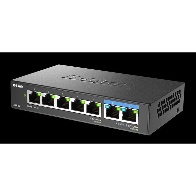 D-Link DMS-107/E 7-Port Multi-Gigabit Unmanaged Switch 2