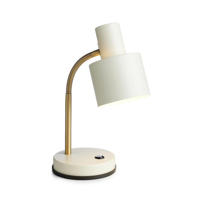 Halo Design 746910 - Stolná lampa VOGUE 1xE27/40W/230V krémová/mosadz 746910