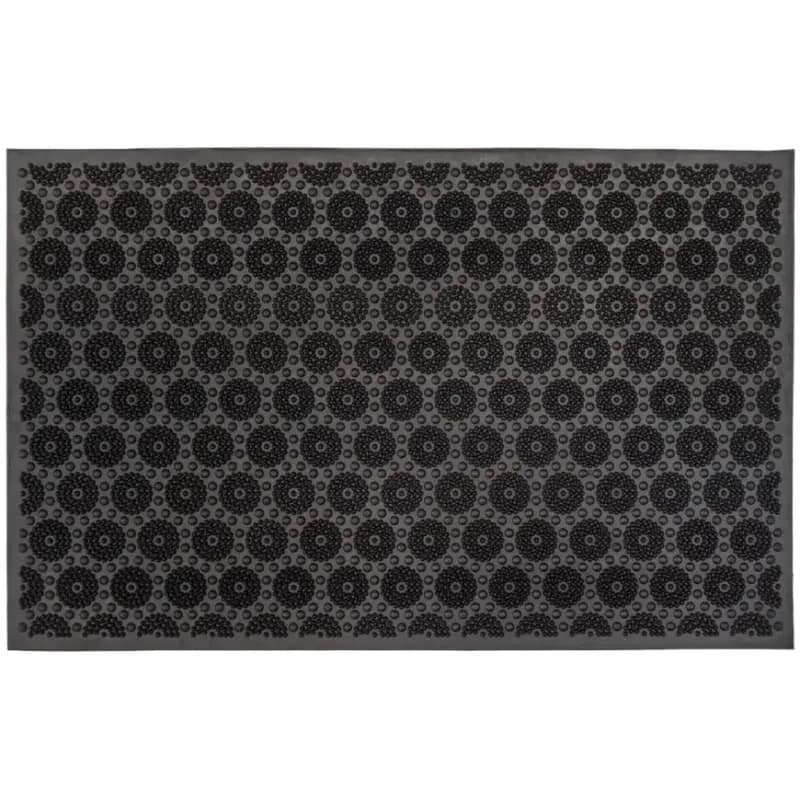 Rohožka Pin Mat 58x36,5 cm kolieska čierna