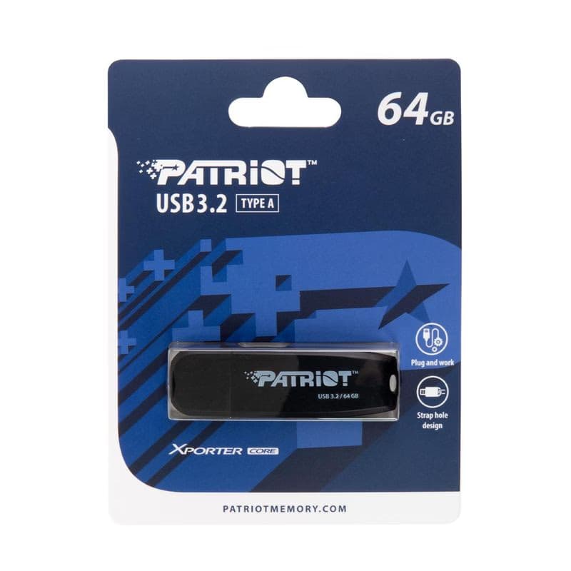 Patriot XPORTER CORE/64GB/USB 3.2/USB-A/Čierna 6