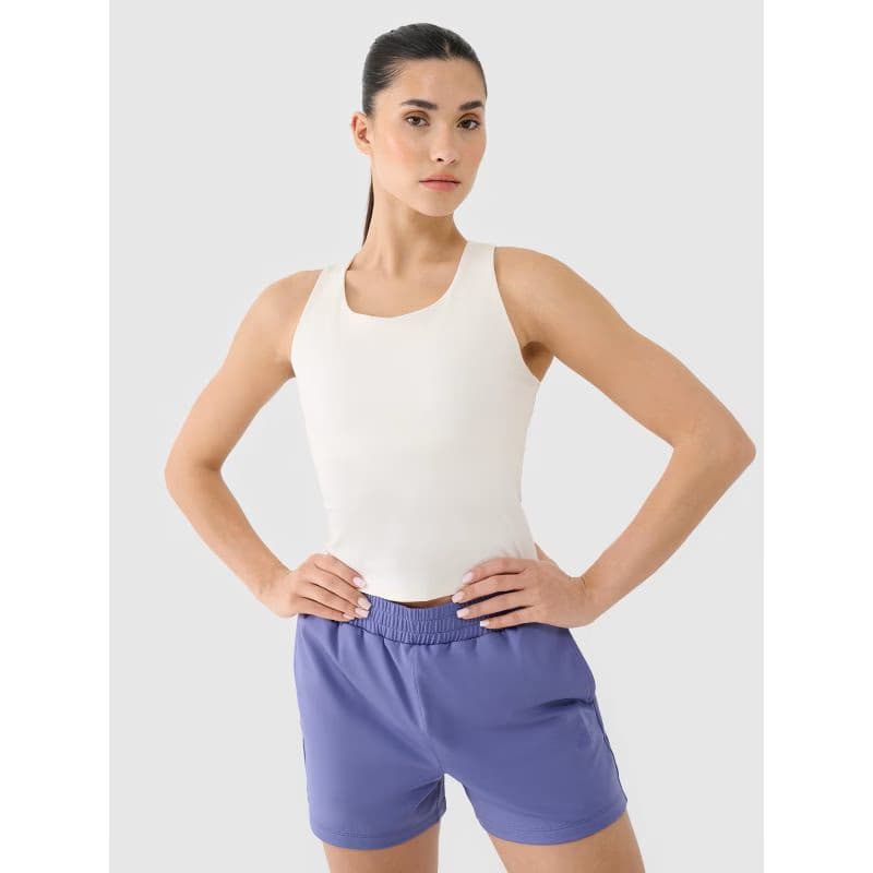 Dámske tréningové tielko 4F SLEEVELESS FNK F430-11S-OFF WHITE 2