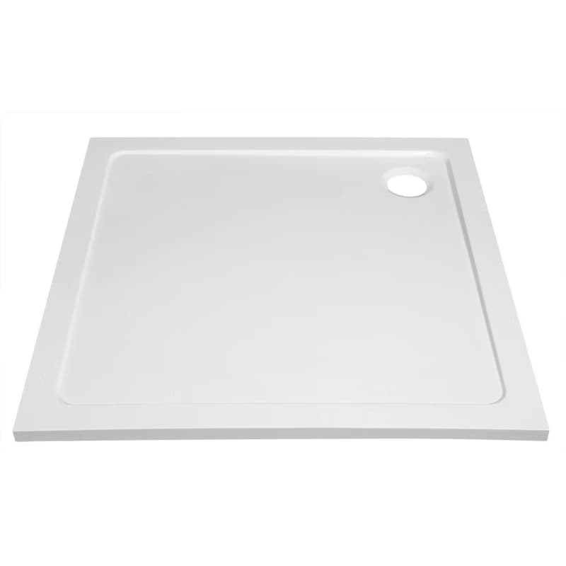 AQUALINE - TECMI vanička z liateho mramoru, štvorec 90x90cm, biela PQ009 2