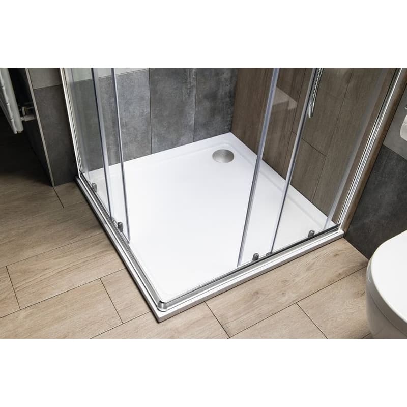 AQUALINE - TECMI vanička z liateho mramoru, štvorec 90x90cm, biela PQ009 4