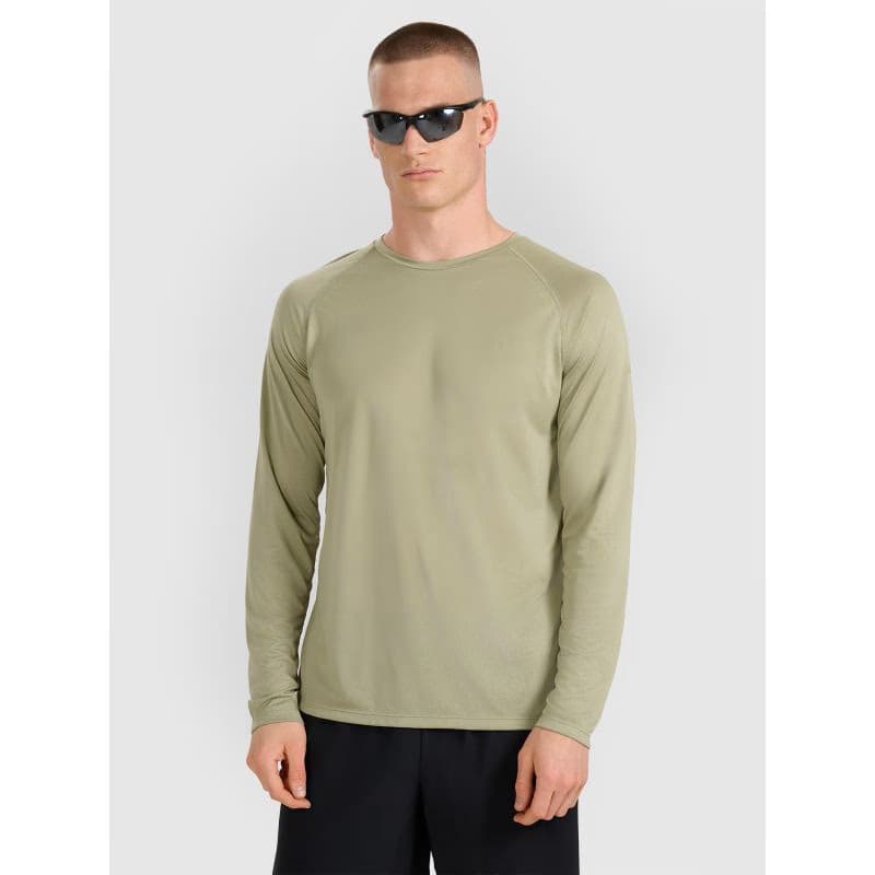 Pánske bežecké tričko s dlhým rukávom 4F LONGSLEEVE FNK M413-WAW25TFLOM413-44S-OLIVE 2