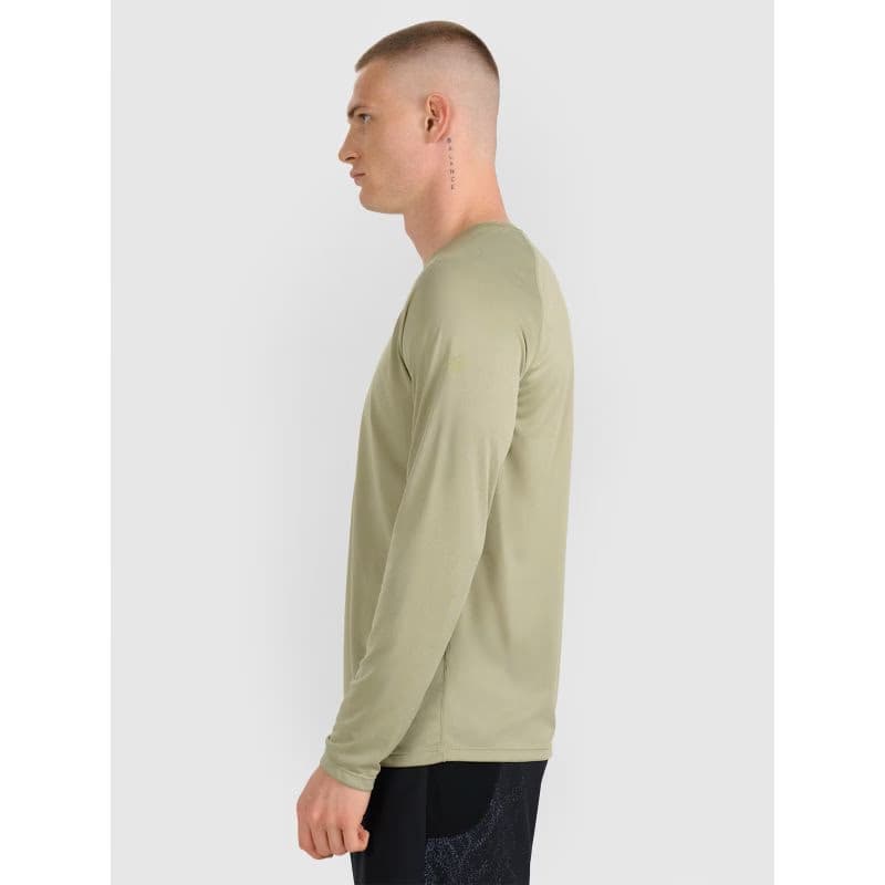 Pánske bežecké tričko s dlhým rukávom 4F LONGSLEEVE FNK M413-WAW25TFLOM413-44S-OLIVE 3