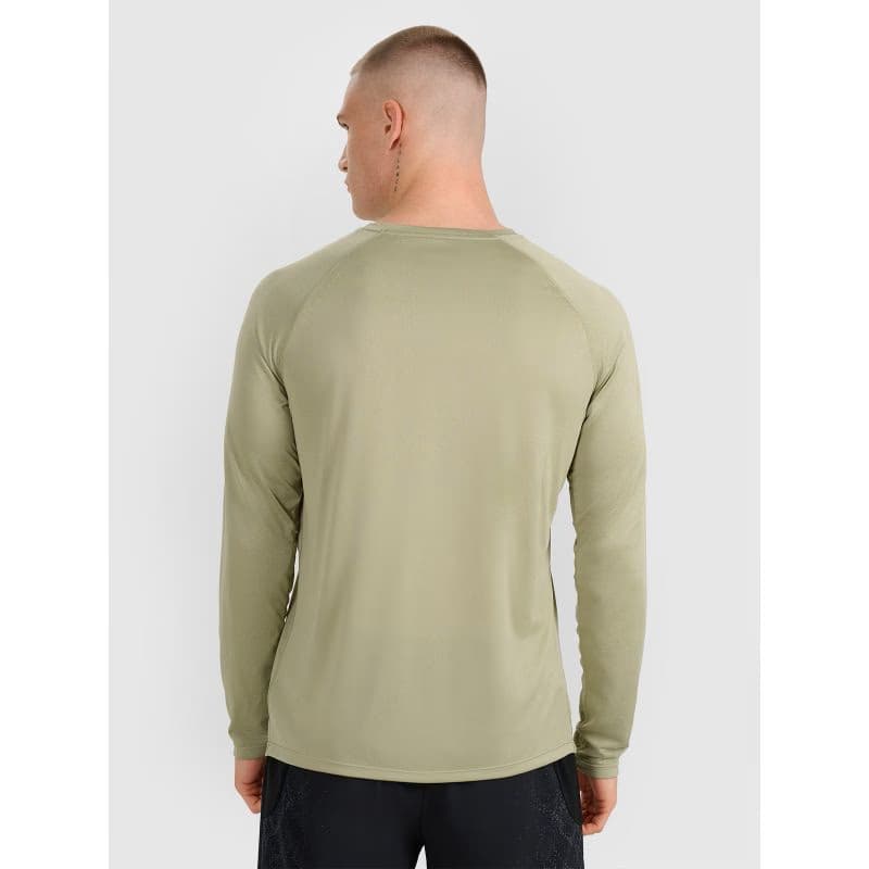 Pánske bežecké tričko s dlhým rukávom 4F LONGSLEEVE FNK M413-WAW25TFLOM413-44S-OLIVE 4