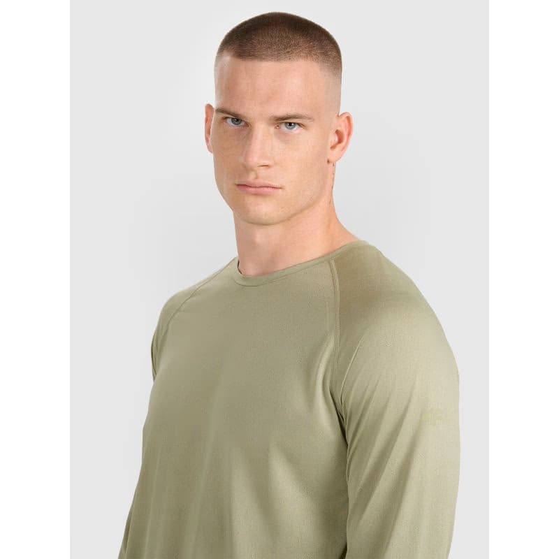 Pánske bežecké tričko s dlhým rukávom 4F LONGSLEEVE FNK M413-WAW25TFLOM413-44S-OLIVE 6