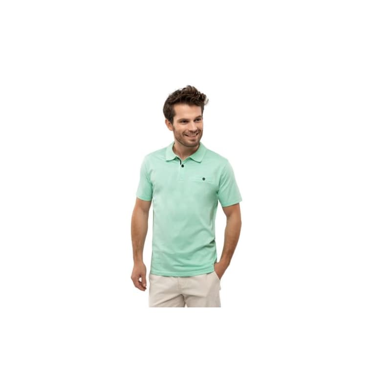Pánske polo tričko s krátkym rukávom VOLCANO MARON 303-MINT