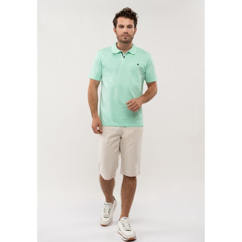 Pánske polo tričko s krátkym rukávom VOLCANO MARON 303-MINT 3