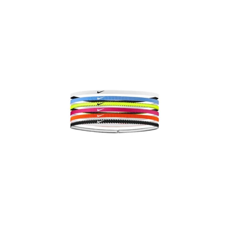 Čelenka NIKE FLEX CLASSIC SLIM HEADBANDS 6PK VOLT VIVID PINK WHITE 1