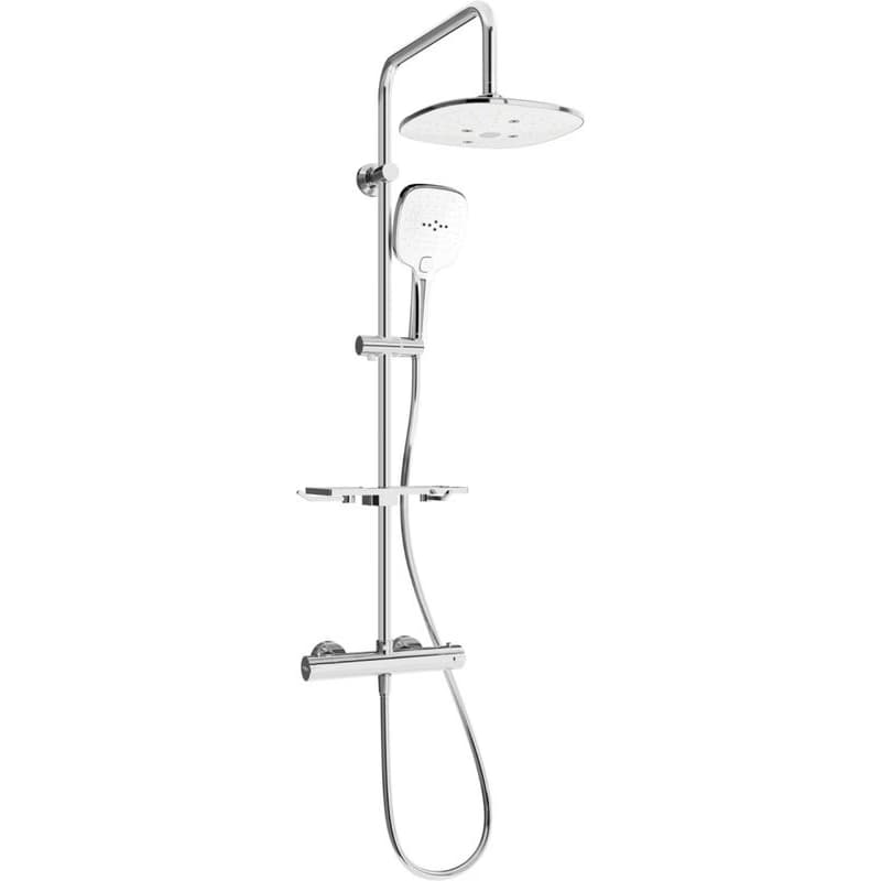 MEXEN/S - KT17 Sprchový stĺp s termostatickou batériou, chróm / biela 771501793-02 1