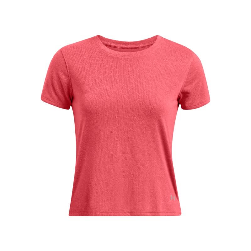 Dámske tréningové tričko s krátkym rukávom UNDER ARMOUR UA Launch Camo Shortsleeve-RED 4