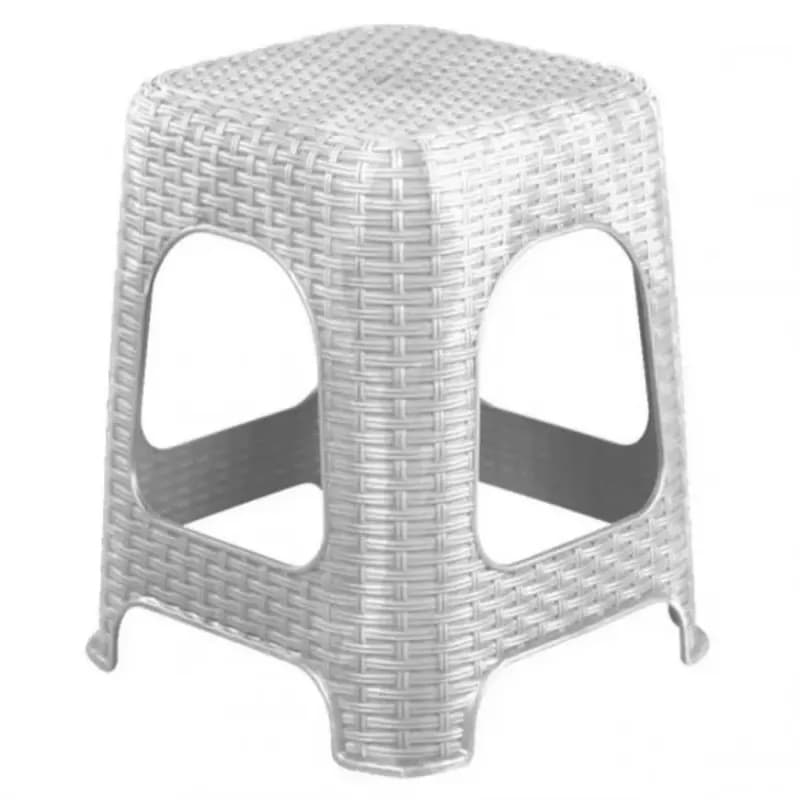 Taburetka Rattan šedá 1