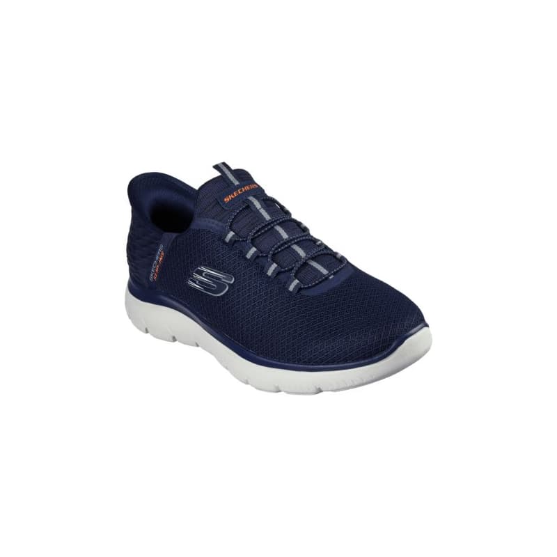 Pánska rekreačná obuv SKECHERS Summits High Range Slip-Ins M navy white 1