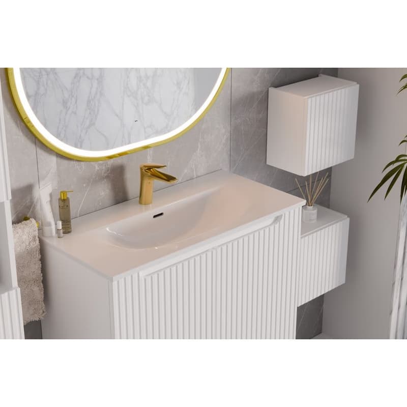 ArtCom Keramické umývadlo SKY 3 80 cm | E-8099-3-80 | biely lesk 6