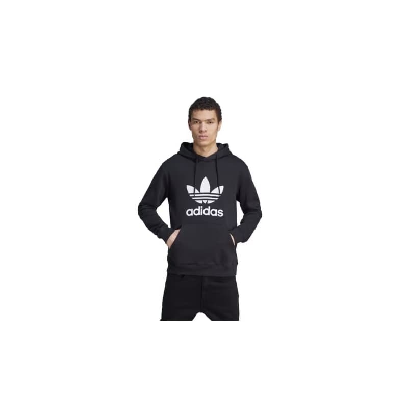 Pánska mikina s kapucňou ADIDAS ORIGINALS TREFOIL HOODY-IM4489-black white