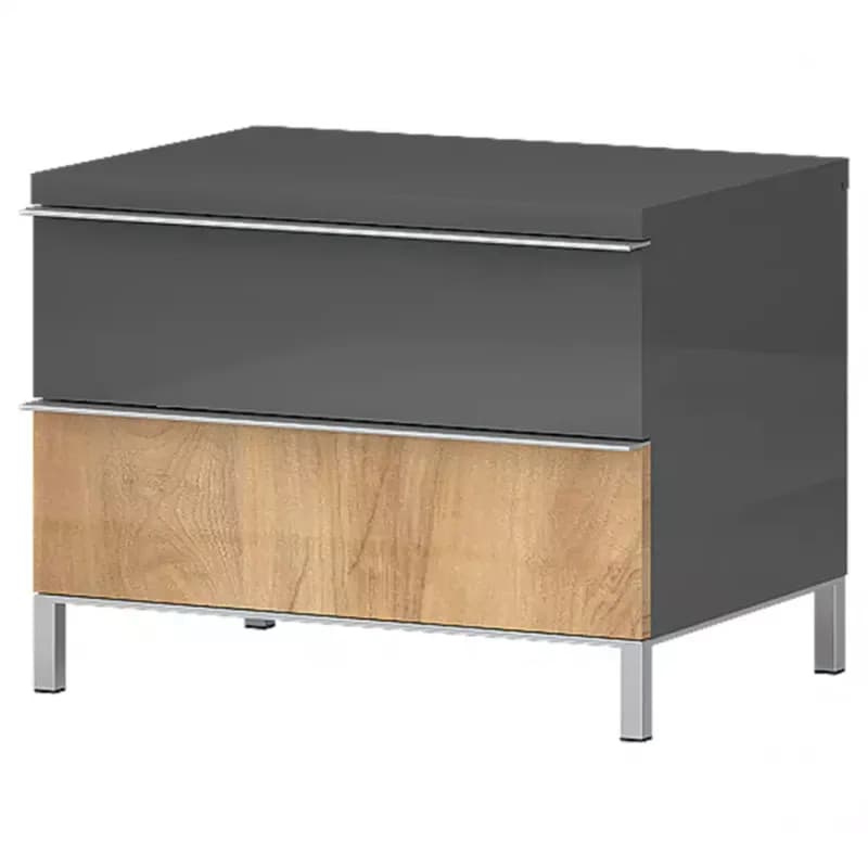 Nočný stolík Onyx ns2/on lakované pacific walnut/anthracit 1