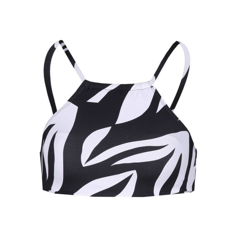 Dámske plavky vrchný diel FUNDANGO Hogg High Neck Top-893-raven 3