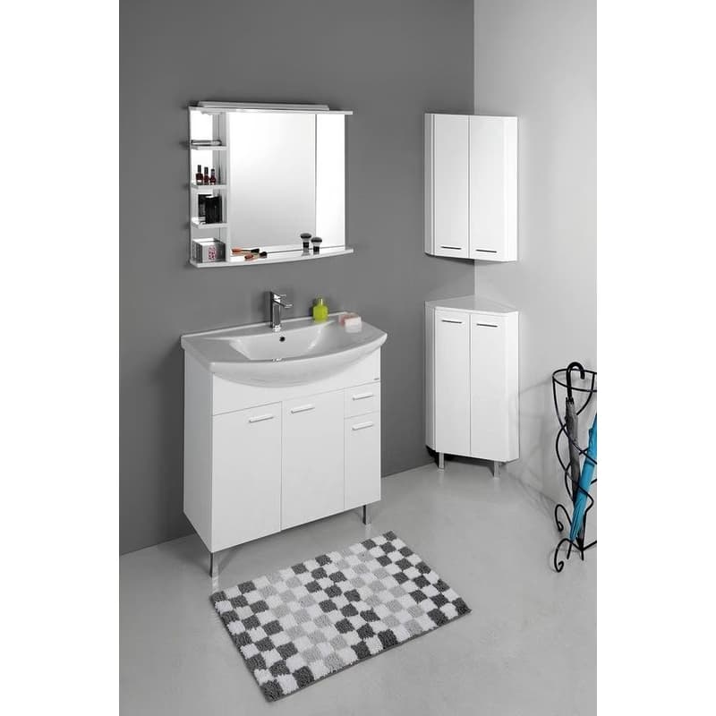 AQUALINE - ZOJA/KERAMIA FRESH skrinka horná35x76x35cm, biela 50331 2