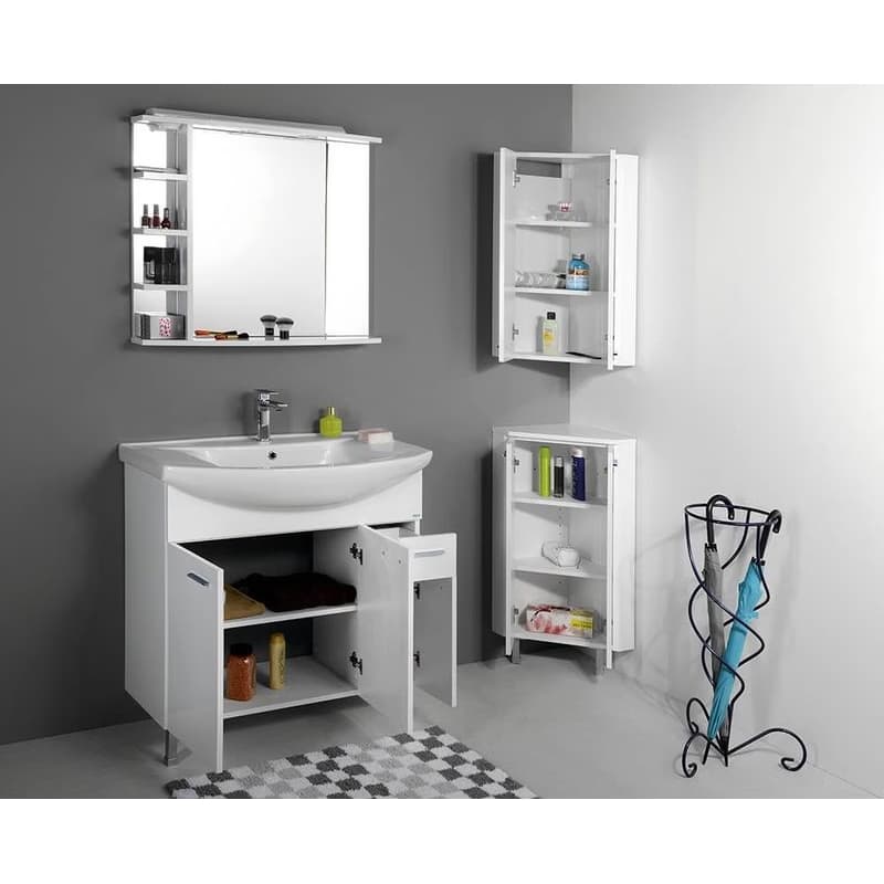 AQUALINE - ZOJA/KERAMIA FRESH skrinka horná35x76x35cm, biela 50331 3