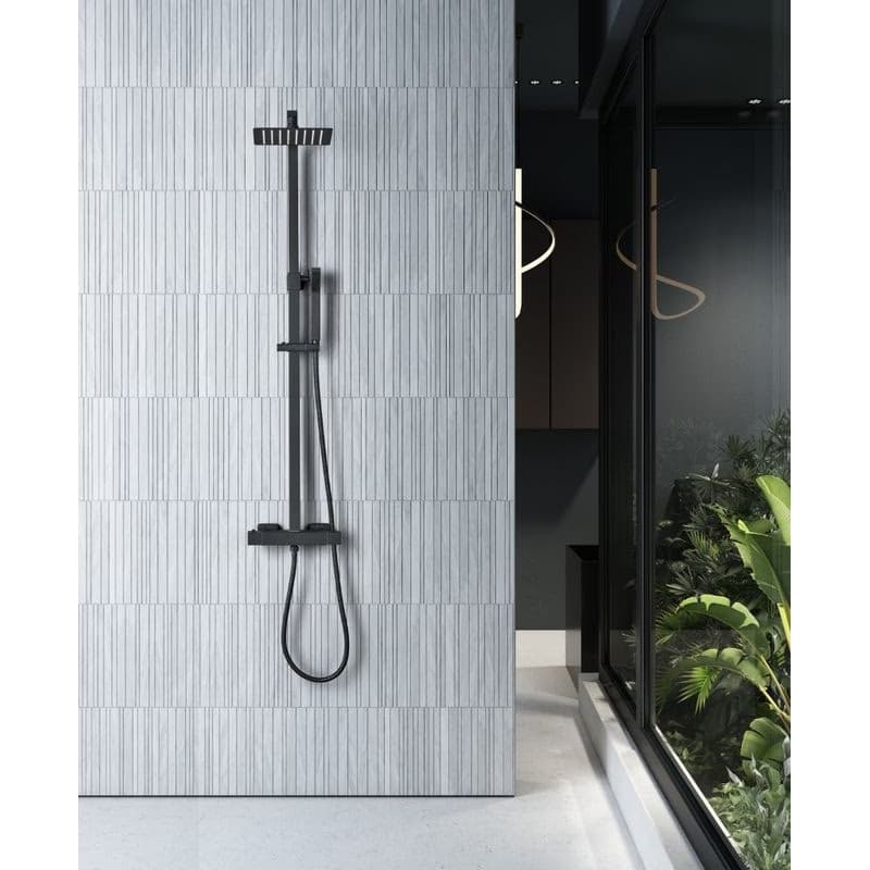 OLSEN SPA - Termostatický nástenný set PONTOS 250 BLACK BAPG22092B 2