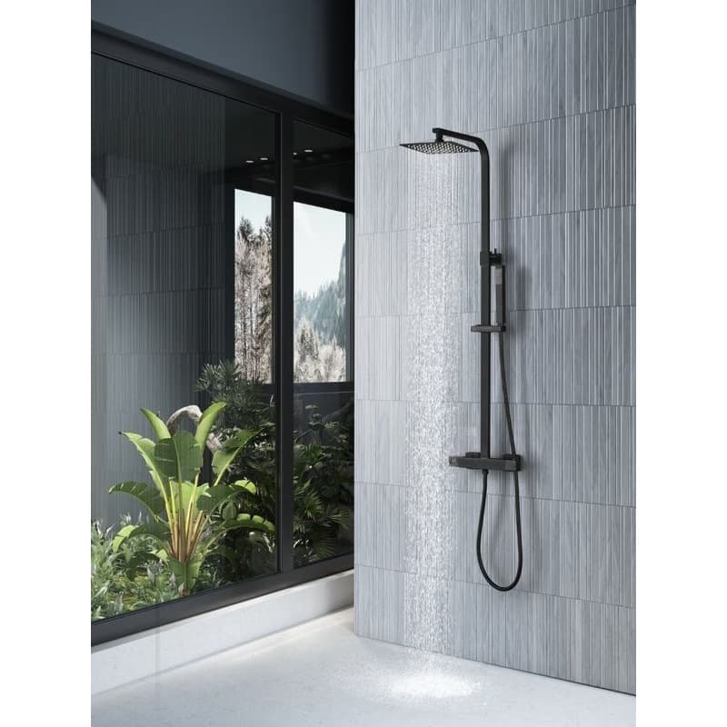 OLSEN SPA - Termostatický nástenný set PONTOS 250 BLACK BAPG22092B 3