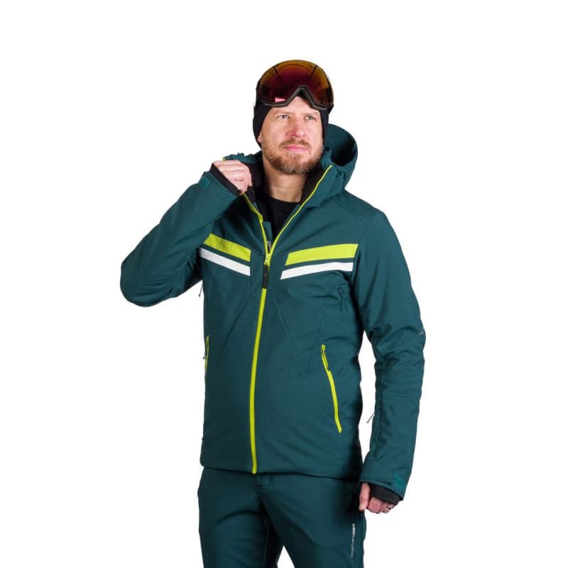 Pánska lyžiarska bunda NORTHFINDER UGO-640inkbluegreen 2
