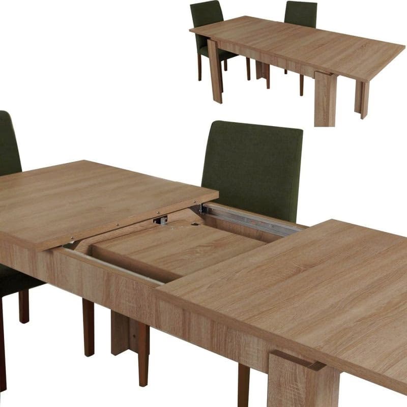 Extendable Dining Table Huqqa - Light Oak 4