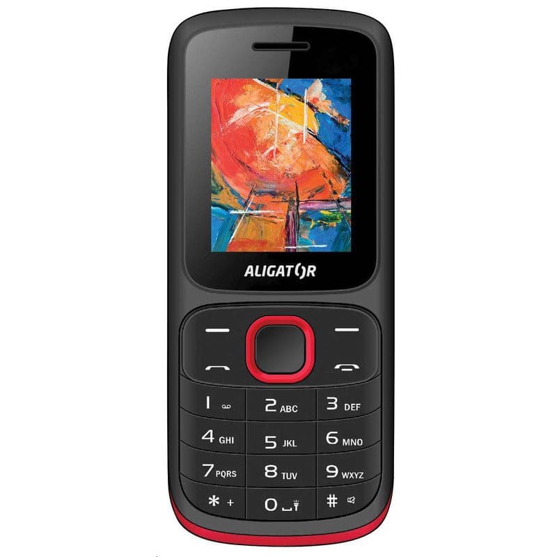 Aligator D210 Dual SIM, čierno-červený 1