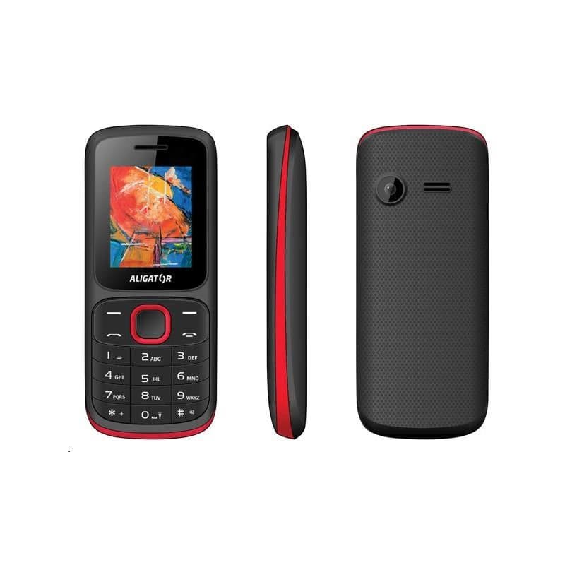 Aligator D210 Dual SIM, čierno-červený 2