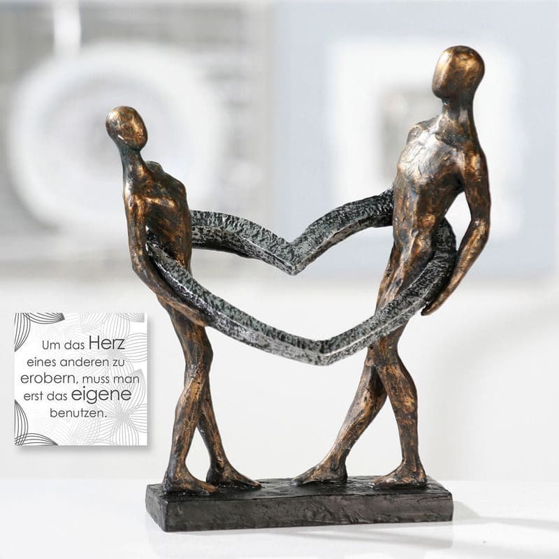 Socha srdca - motív páru "Connected" 1