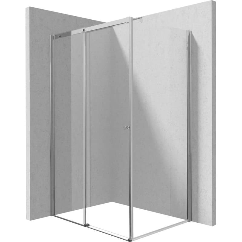 DEANTE - Sprchovací kút Kerria Plus chróm, obdĺžniková, 100x80 cm KKN0P10S08 1
