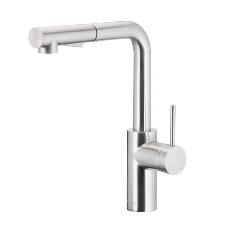 KFA KFA - DUERO BASIC drezová batéria s otočnou vyťahovacou sprchou a prepínaním, INOX 6623-110-22
