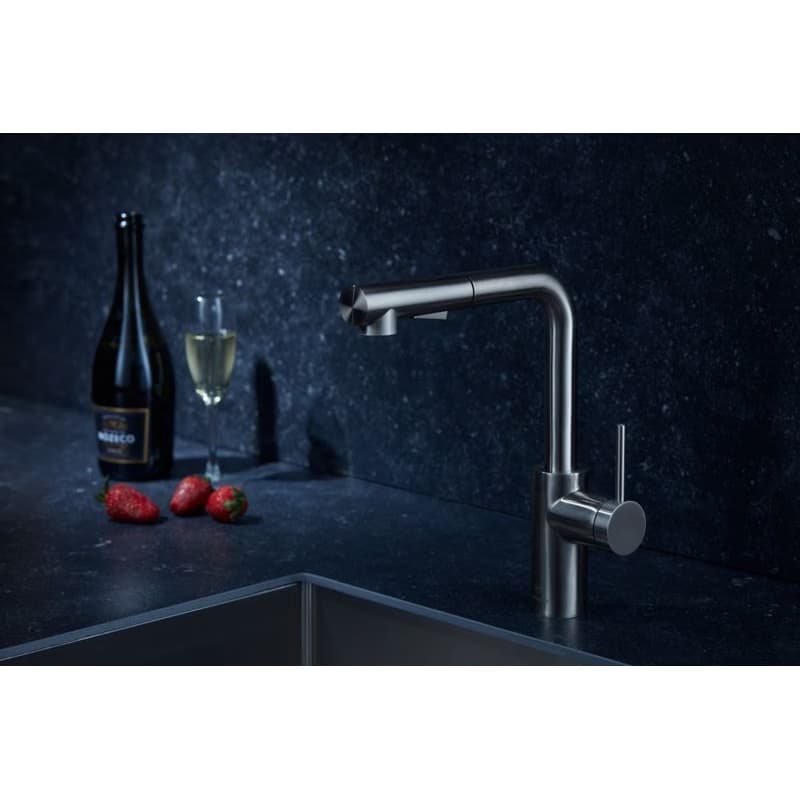 KFA KFA - DUERO BASIC drezová batéria s otočnou vyťahovacou sprchou a prepínaním, INOX 6623-110-22 3