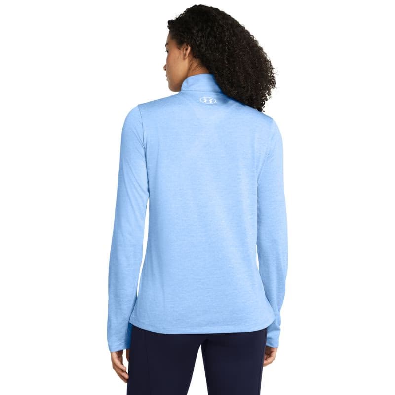 Dámska bežecká mikina s 1 2 zipsom UNDER ARMOUR Tech 1 2 Zip- Twist-BLU 2