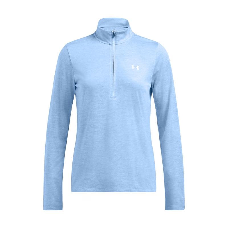 Dámska bežecká mikina s 1 2 zipsom UNDER ARMOUR Tech 1 2 Zip- Twist-BLU 3