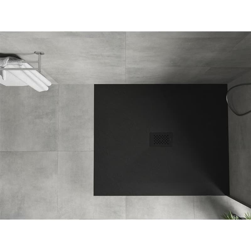 MEXEN/S - Hugo sprchová vanička SMC 130x100, čierna, krytka čierna 42701013-B 4