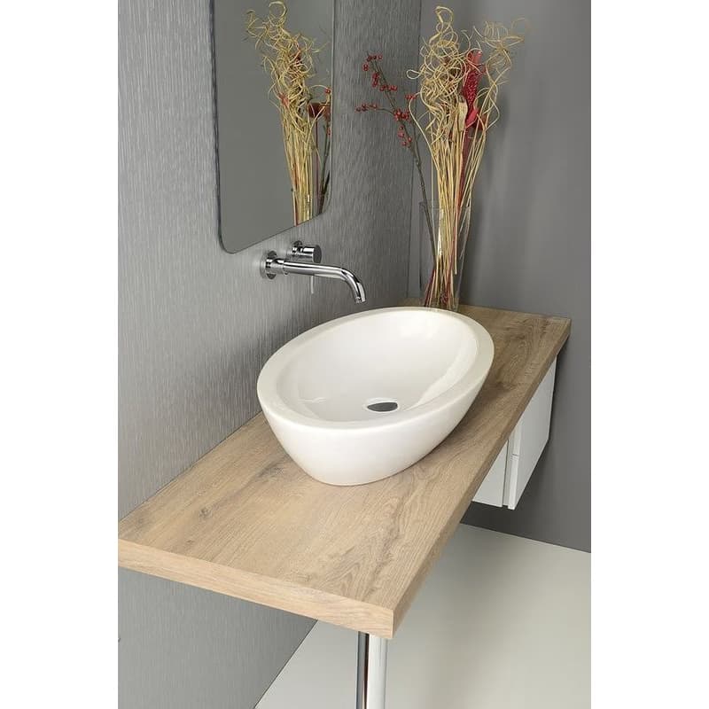 ISVEA - SISTEMA keramické umývadlo 75x42cm, biela 10AR65075 2
