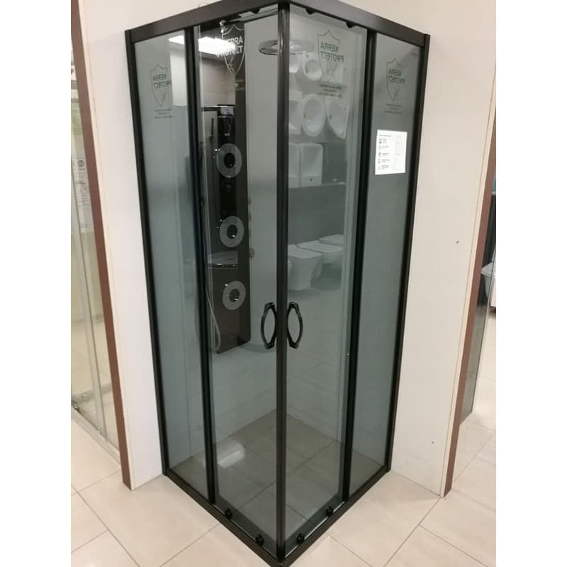 KERRA - Sprchová kabína Tiara Square 90x90 štvorcová (čierna) 5907548109392 2
